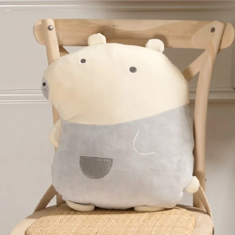 polar bear Нашивки милых динозавров из мультфильма/свинья/полярный медведь/антеатер/единорог/Слон/лиса Подушка удобные милые плюшевые подушки в форме игрушек - Цвет: polar bear