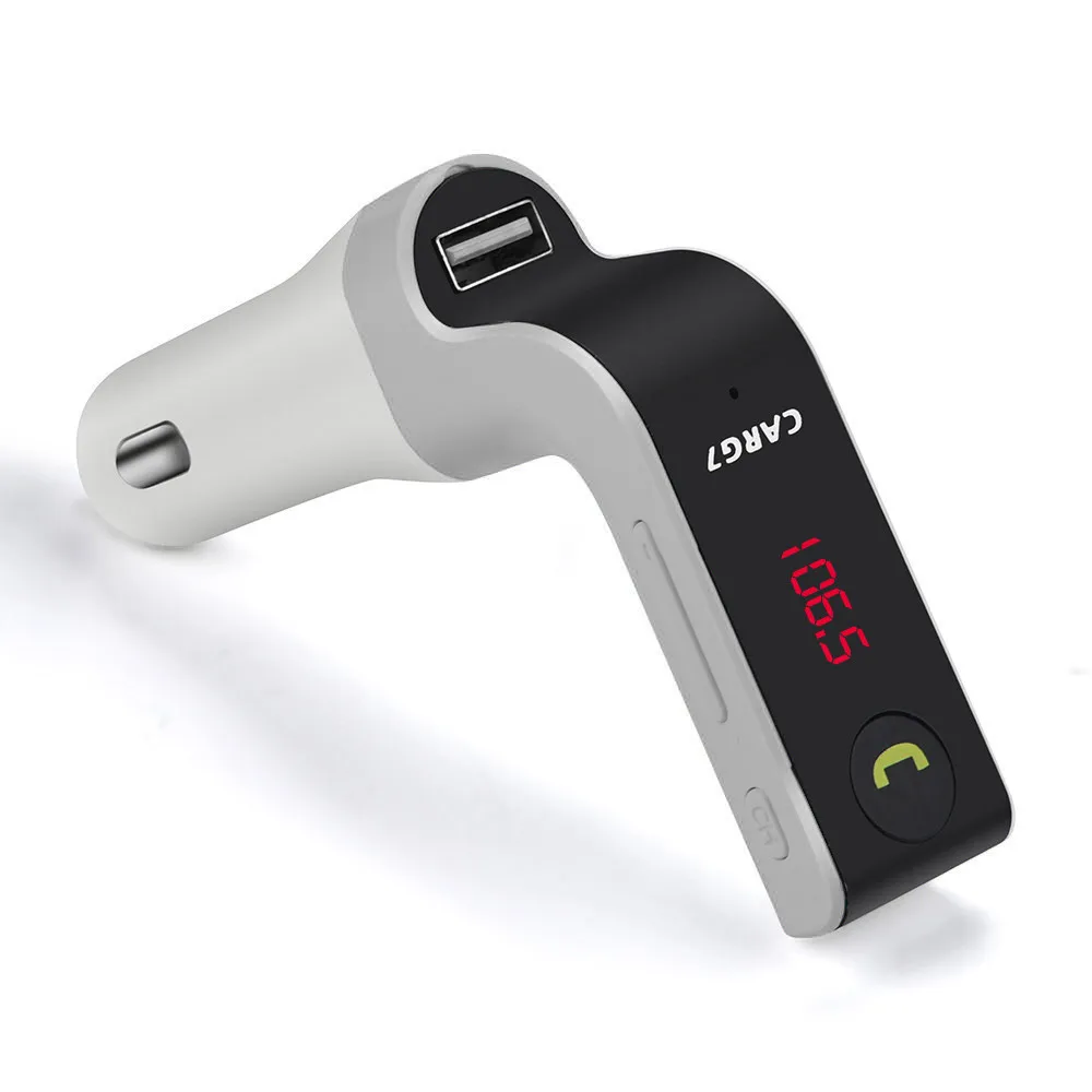 

Wireless Bluetooth FM Transmitter FM Modulator HandsFree Car Kit Radio Adapter USB Charger MP3 Music Player For iPhone Samsung