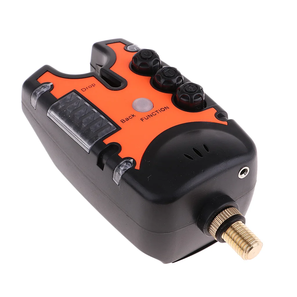 Newest Fishing Bite Alarm LEDs Carp Fishing Fish Indicator Water Resistant Adjustable Tone Volume Sound Alert for Fishing Rod