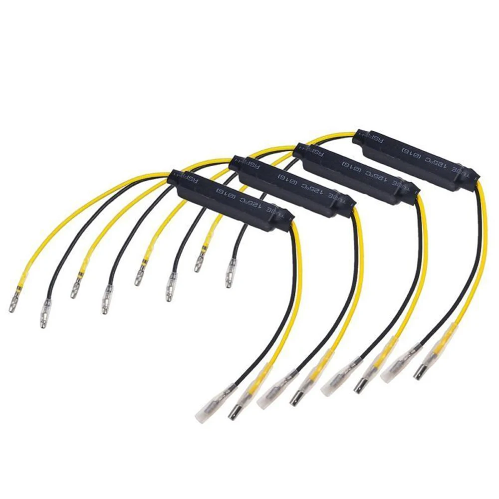 

4pcs 21W 26 Ohm Motorcycle Turn Signal Indicator LED Load Resistor Flash Blinker Fix Error Decoder