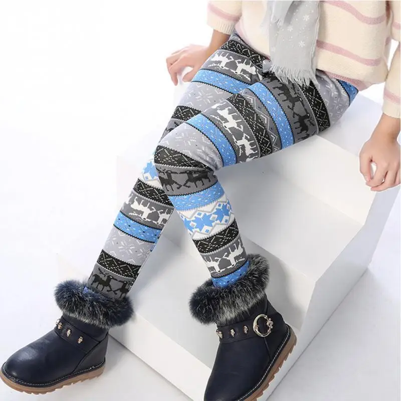 Children Pants Winter Autumn velvet Thick Warm Leggings Girls Pants