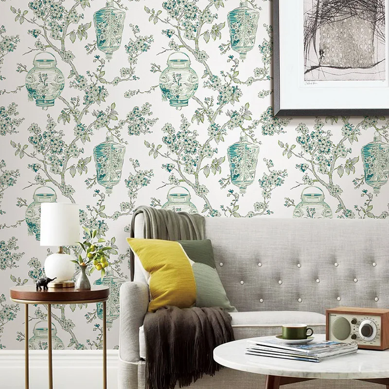 Beibehang Nieuwe Chinese Pastorale Wind Wallpapers Woonkamer Leisure ... Beibehang Nieuwe Chinese Pastorale Wind Wallpapers Woonkamer Leisure ...