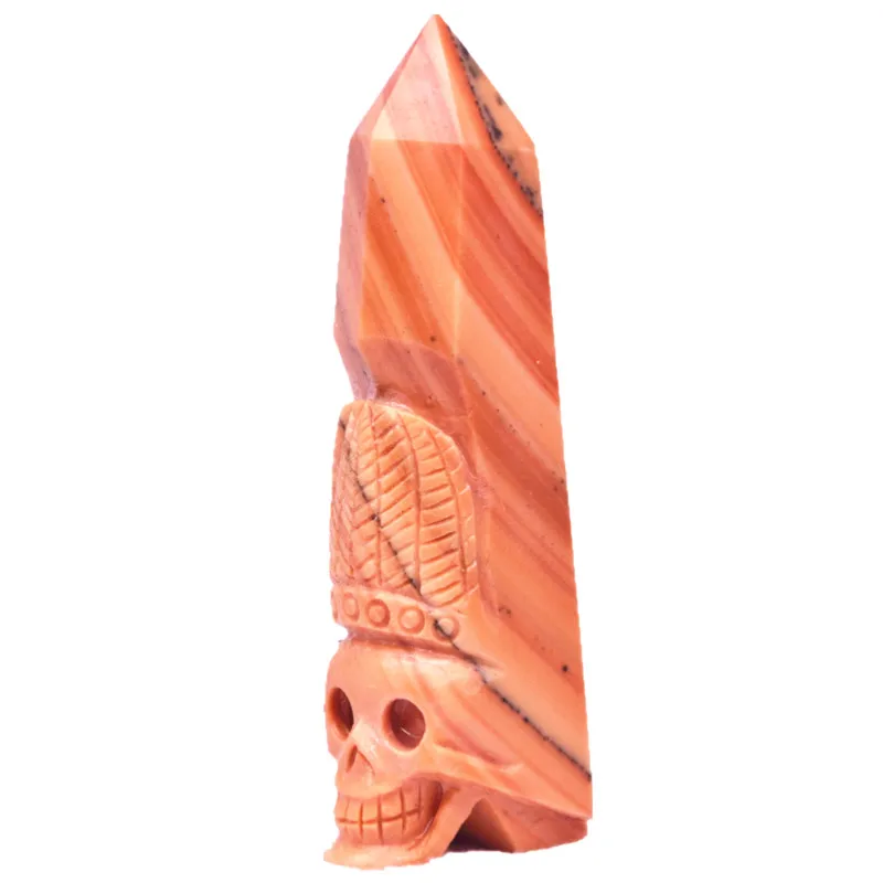 

AAAAA+ single pointed quartz magic wand point healing sculpture skull head Buddha statue wholesale price free shipping
