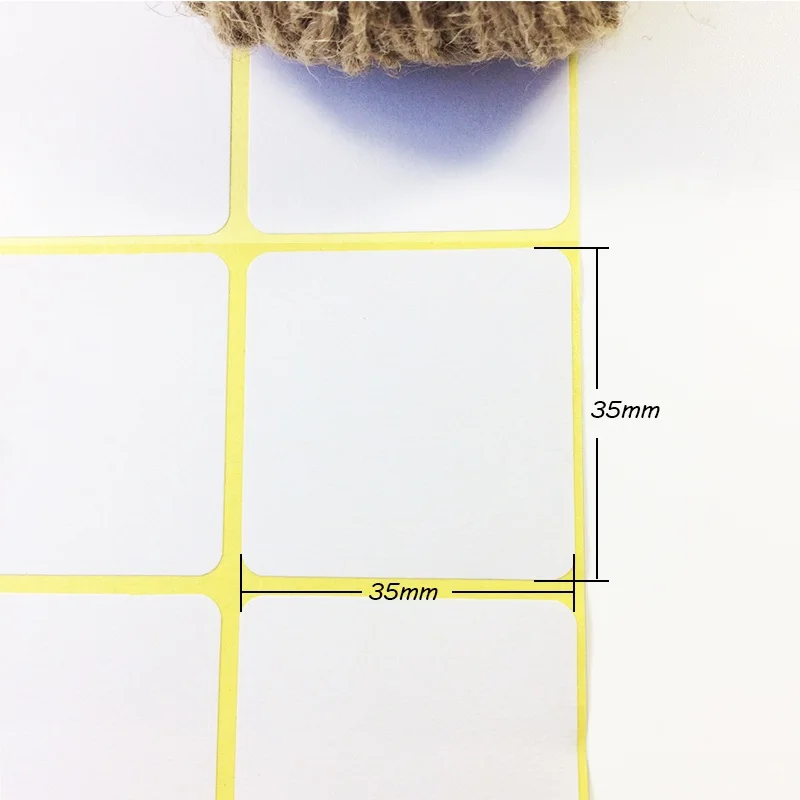 Kraft em Branco Adesivo de Vedação Pacote de Presente Etiqueta de Papel Lote Nova Cor Branca Design Quadrado Faça Você Mesmo Adesivos 1000 Pçs - 12 Material escolar e de escritório