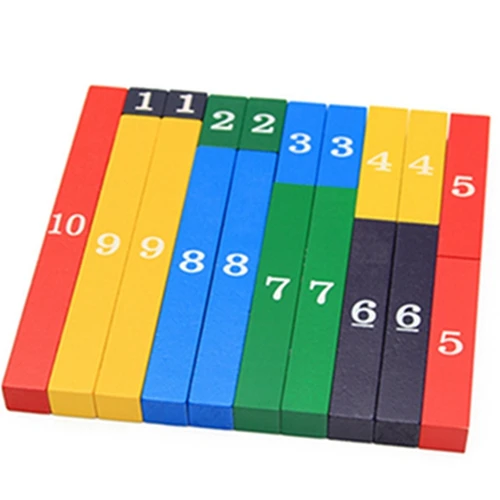 

Montessori children's color decimal bar kindergarten early wooden education math toy
