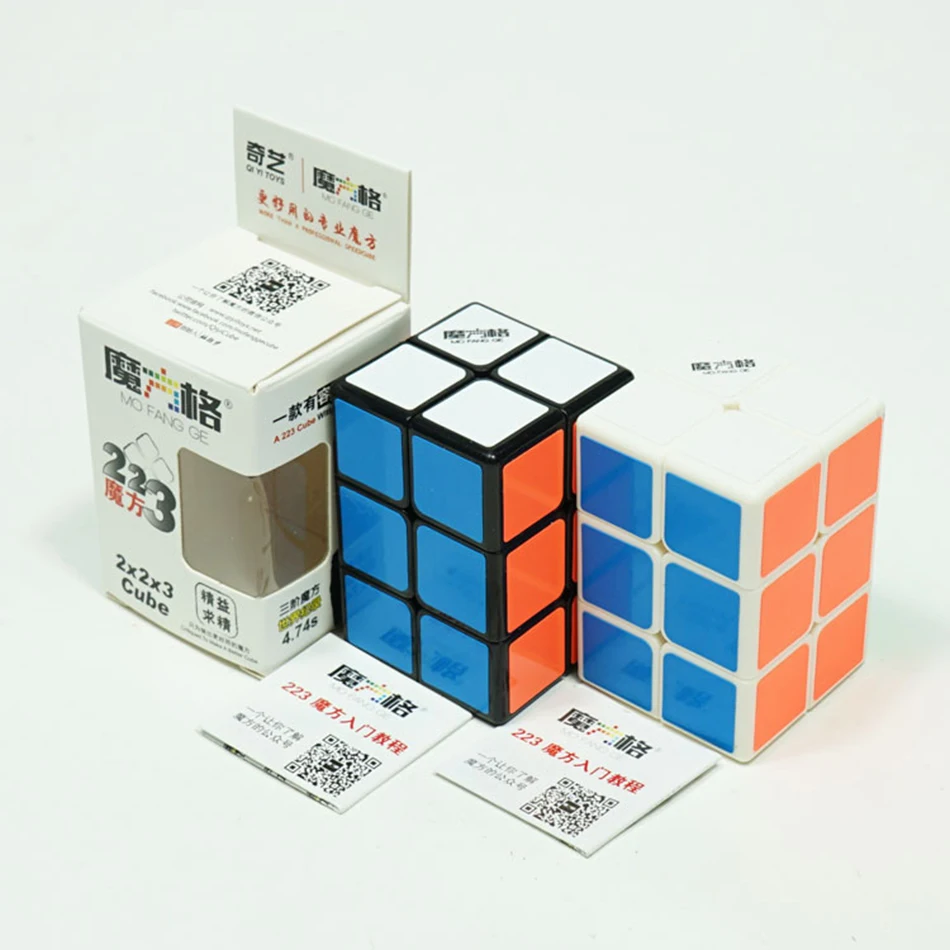 Волшебный куб QiYi MoFangGe 2x2x3 черный/белый 223 скоростной пазл забавные игрушки |