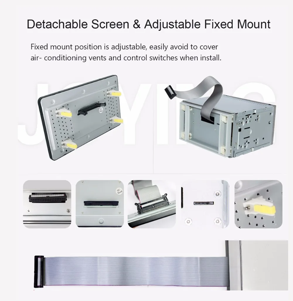 Top JOYING Android 8.1 2 din car radio octa Core 4GB+64GB IPS Screen built in 4G&DSP Android auto Carplay Fast Boot GPS autoradio BT 11