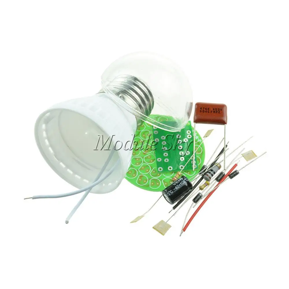 New Energy-Saving 38 LEDs Lamps DIY Kits Electronic Suite 1 Set