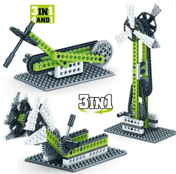 

Building blocks compatible all brand Gear Technology Education Series Assembling Machine Group Small Particle Boy Toy