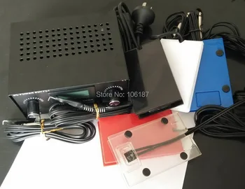 

Dual Digital Tattoo Machine Power Supply With Acrylic Tattoo Foot Pedal Switch Clip Cord And Your country plug