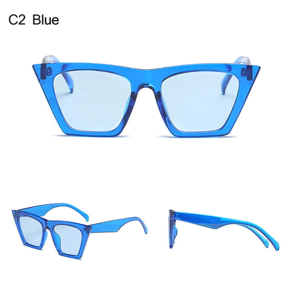 jumlai New Fashion Designer Square Sunglasses Women Men Sunglass Luxury Modern Stylish Sun Glasses UV400 (4)