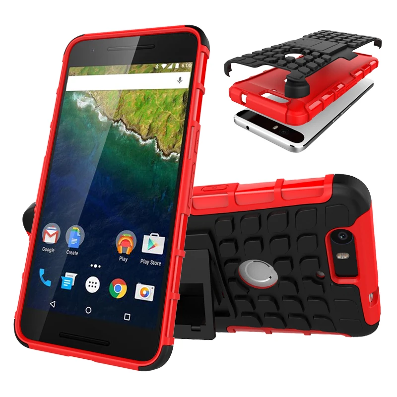

For Huawei Nexus 6P Nexus 7 Angler Bullhead Touch Armor Cover Heavy Duty Defender Case Stand For Google Nexus 6P 6 P 2015