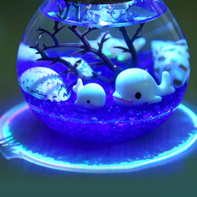 Подарок на день Святого Валентина креативный красивый аквариум ночной Светильник прочный домашний декор имитация медуз светодиодный светильник