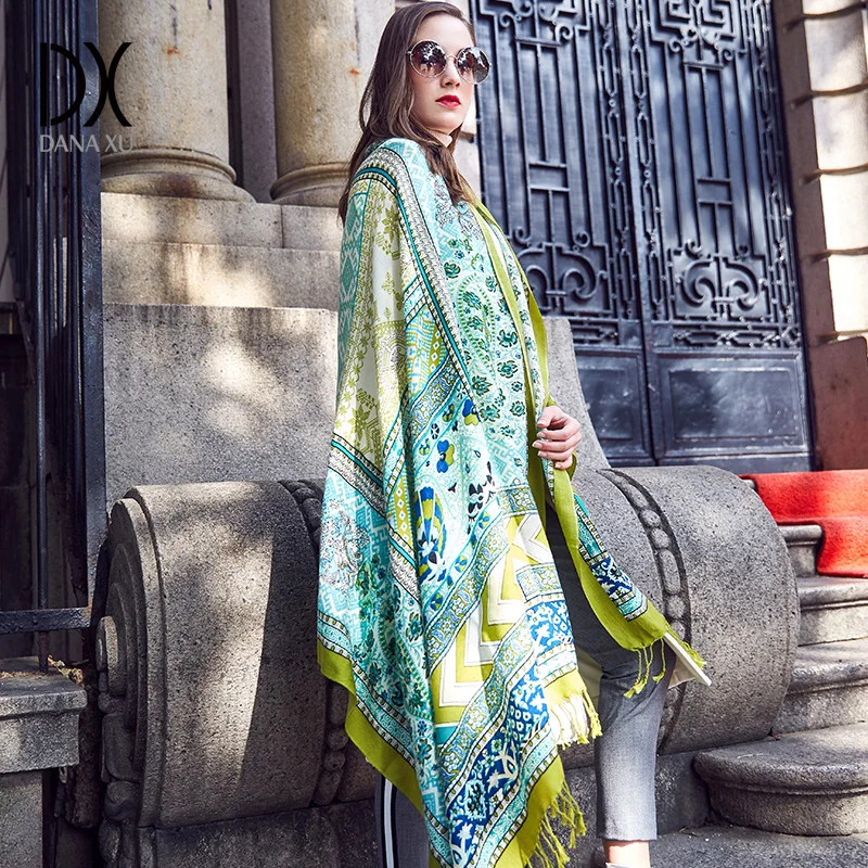 Luxury Brand Scarf Unisex 2018 Female Male Best Quality Wool Cashmere Scarf Pashmina Tassels Women Men Wrap Cape Bandana Hijab