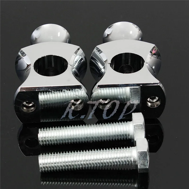 Мотоцикл 7/8 &quotХромированный руль короткий СТОЯК ЗАЖИМ для Harley Cruisers Bobber Chopper ATV|riser