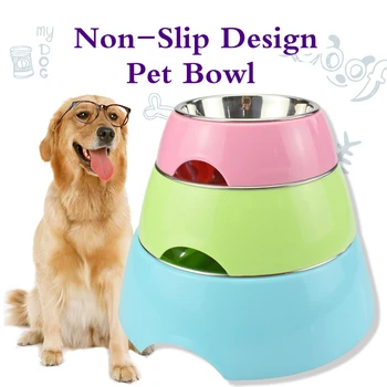 

Non-slip Design Dog Bowl Travel Pet Dry Food Cat Bowls for Dogs Puppy Cats Food Water Feeder Bowls Fountain Pet Feeding Supplies