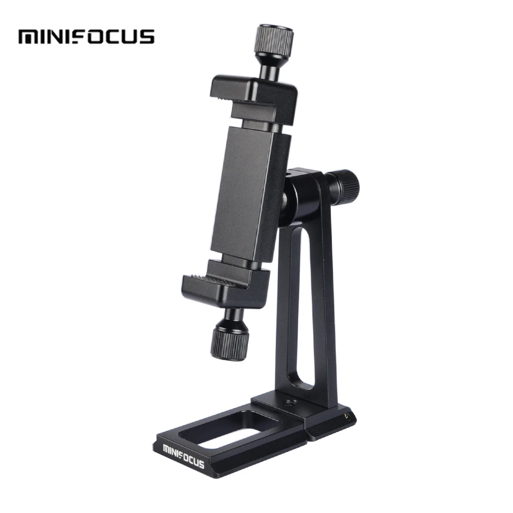 

Metal 360 Degree Cellphone Holder Clip Desktop Mobile Phone Tripod Arca-Style Quick Release Plate Mount Stand for Smartphone
