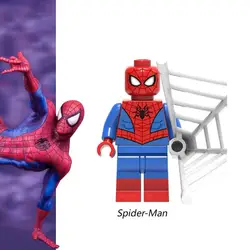 Один Marvel Супер Герои яд Человек-паук в Человек-паук стих Гвен Нуар фигурки строительные блоки игрушки для детей lepins