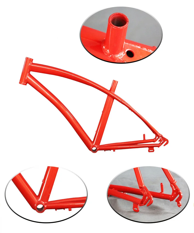 Excellent 700C Steel Bicycle Frame MTB Road Bike Frame Mountain Bike Cadre Velo Vtt Tout Suspendu Quadro Bicicleta Aluminum Framework 4