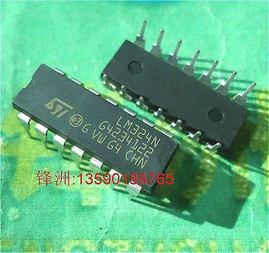 St оригинальный четыре операционный усилитель LM324N DIP-14 чн STMicroelectronics -- FZYH |