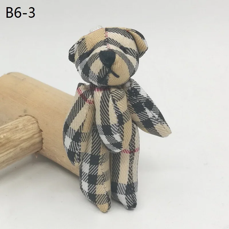 6cm cloth grid lv bear B6-3