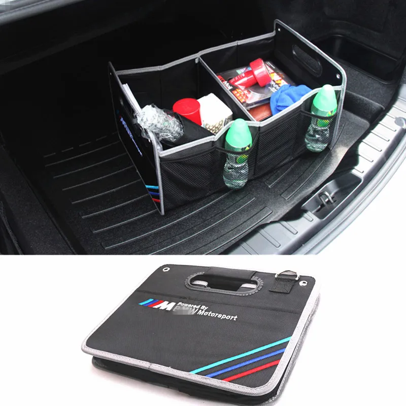 

1X For BMW M X5 E70 E30 F20 E87 E34 E92 E61 E62 E63 E64 E65 E66 E67 E68 X6 Car Accessories Trunk Box Stowing Tidying Car Styling