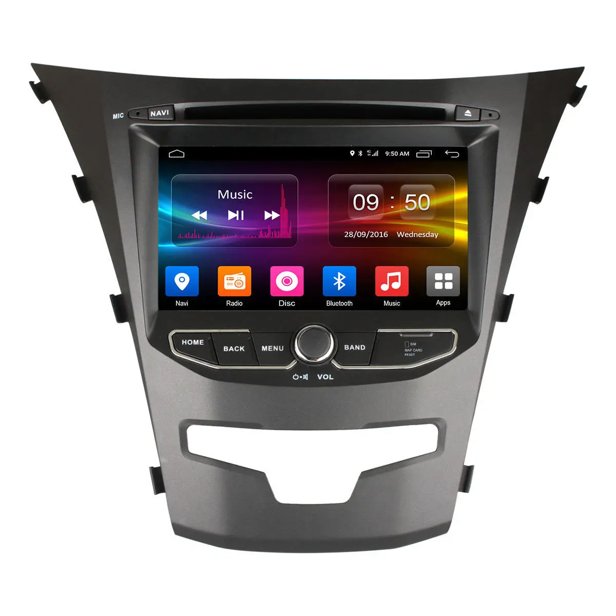 ل سانج يونج آكتيون 2014 korando سيارة ذكي الوسائط المتعددة مشغل دي في دي مزود براديو GPS الملاح على مجلس الكمبيوتر DVR الترفيه