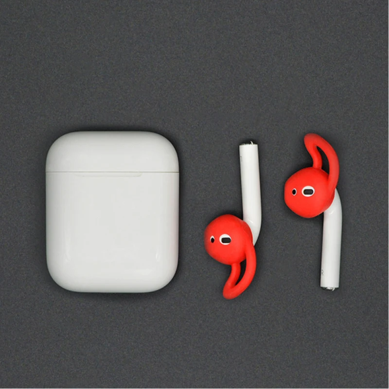 1 шт. чехол для беспроводной bluetooth-гарнитуры для Airpods 2 ушной затычки Защитный чехол силиконовый наушник аксессуар для наушников