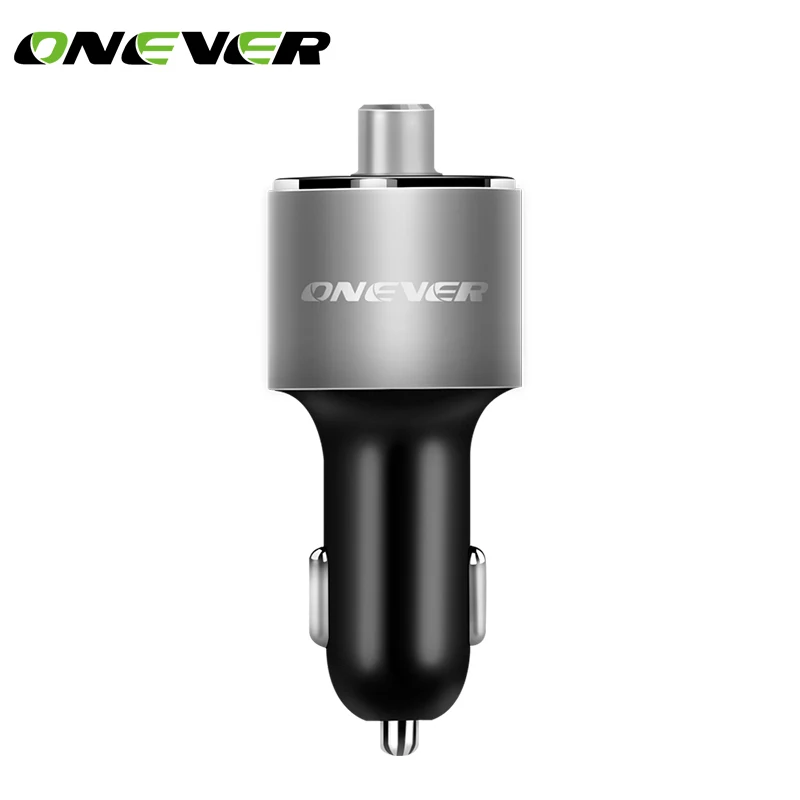 ONEVER Bluetooth гарнитура для авто музыка MP3 плееры fm передатчик громкой модулятор с 3.4a