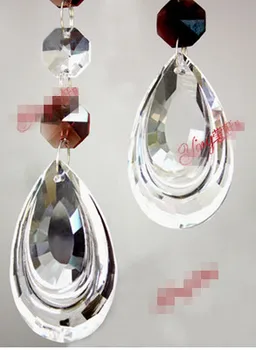 

02 Crystal chandelier parts crystal pendants for chandeliers K9 High grade &Wedding crystal lamp accessories 63mm