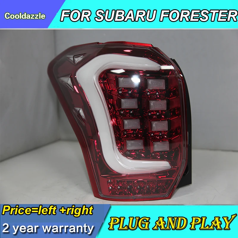 2013,, год, для Subaru Forester, Светодиодная лента, задний светильник, задний фонарь, стояночный светильник, сигнальный светильник заднего поворота s