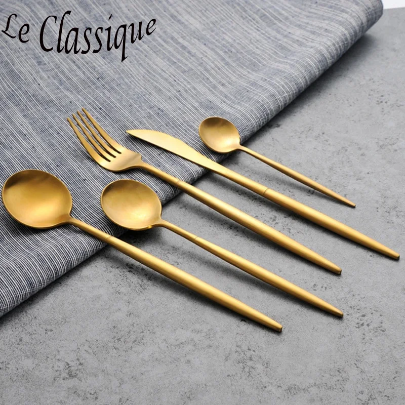 High quality cutlery set набор столовых приборов. столовые приборы золотые матовые. Celtika столовые приборы золото. вилки с круглой ручкой. Stainless steel столовые приборы.