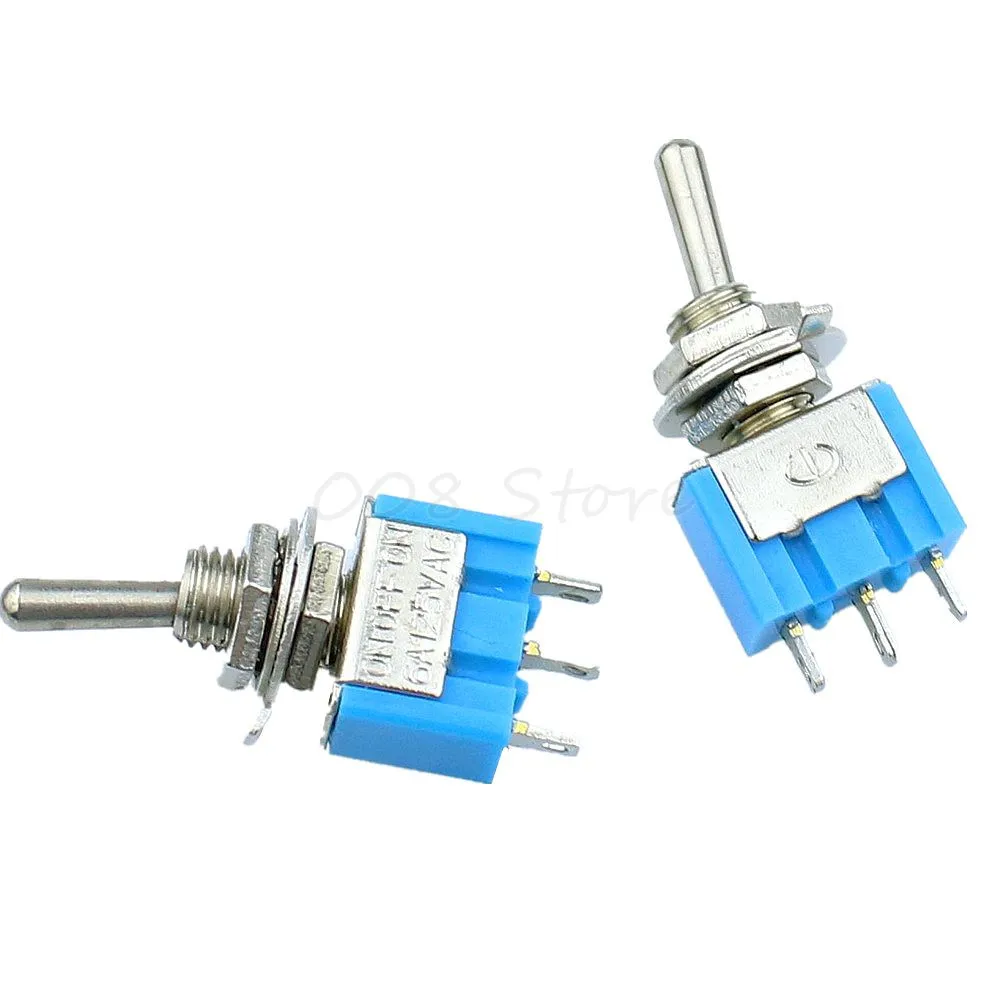 Миниатюрные тумблеры 5 шт./лот Mini MTS 103 3 Pin SPDT ON OFF 6A 125VAC|switch switch|on-off-on switchswitch on-off-on |