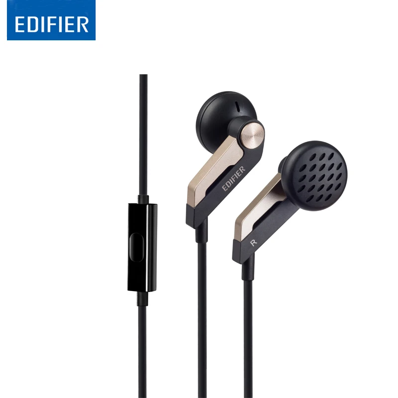 EDIFIER P186 наушники-вкладыши Hifi наушники высокого класса акустическая конфигурация гарнитура шумоподавление наушники с микрофоном для ПК MP3 ноутбука