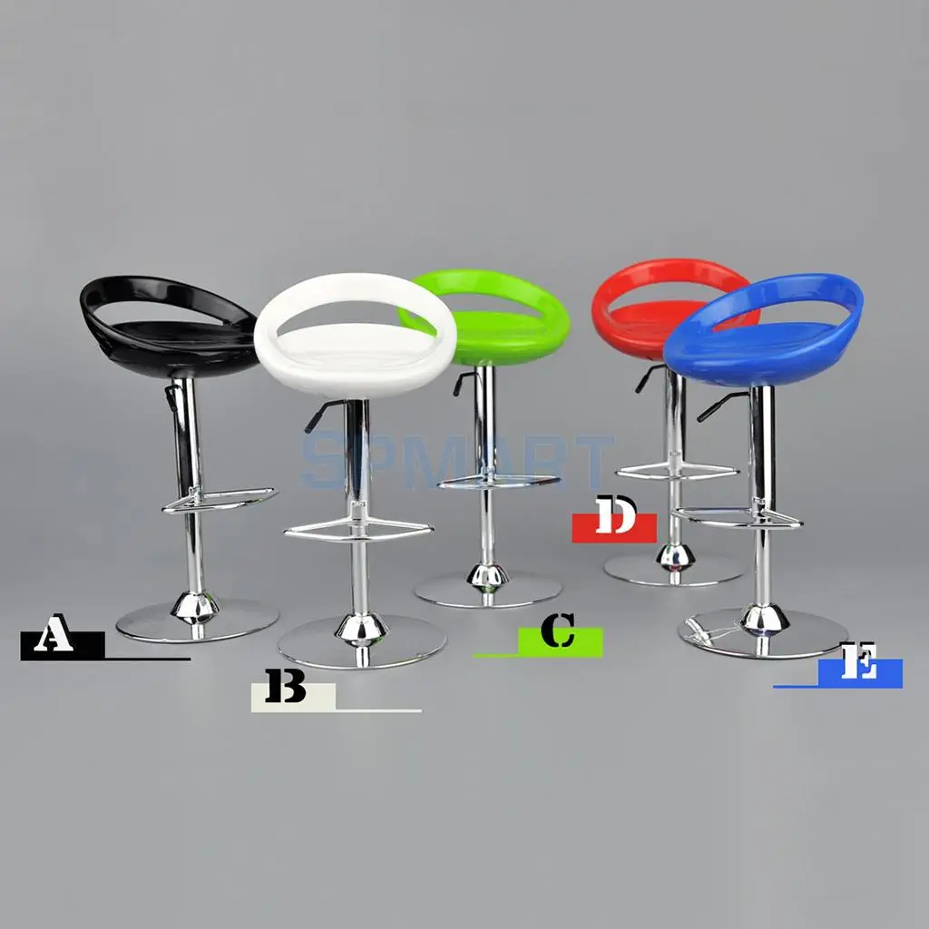 1/6 Scale Round Swivel Chairs Pub Bar Stools Furniture for 12