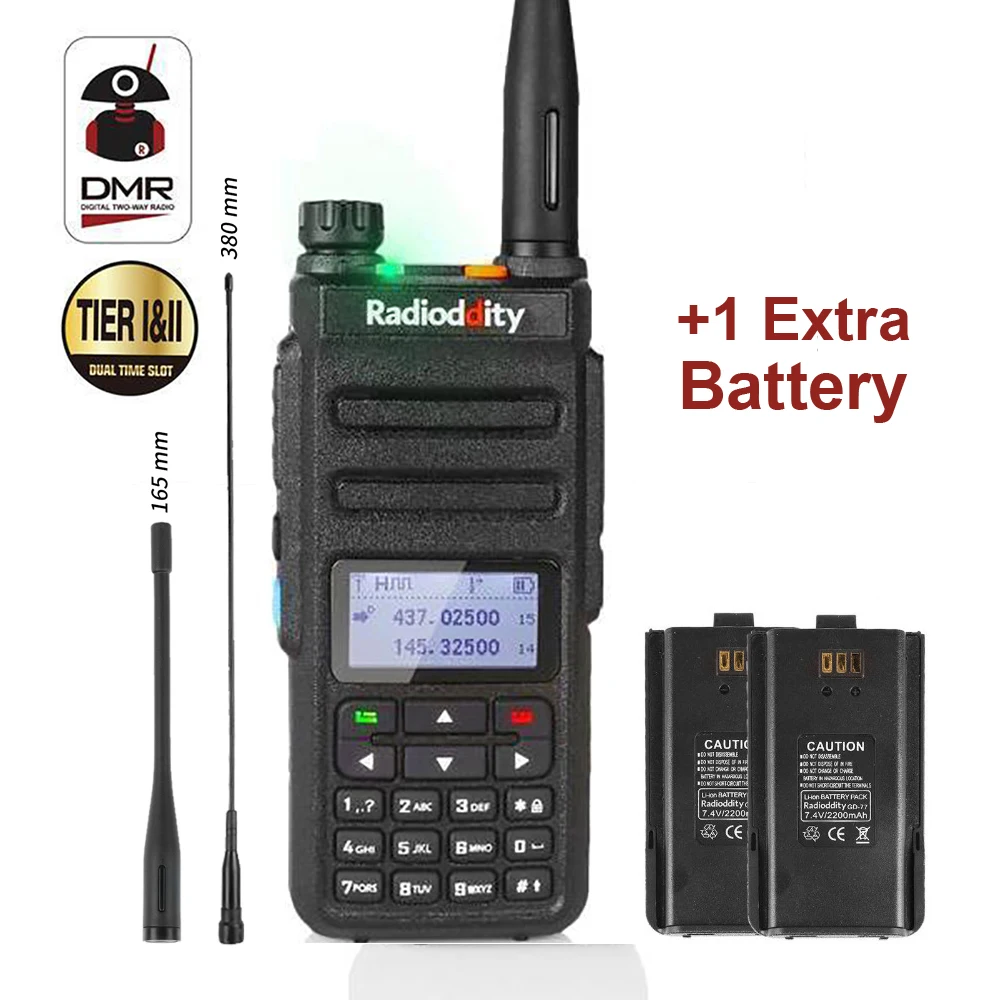 Радиочастотный GD 77 DMR Dual Time slot двухдиапазонный цифровой/аналоговый двухсторонний