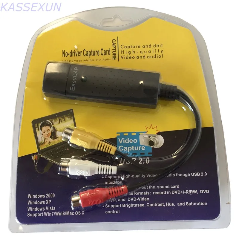 

audio capture video card uvc ,convert any analog video to digital for windows mac, linux Free shipping