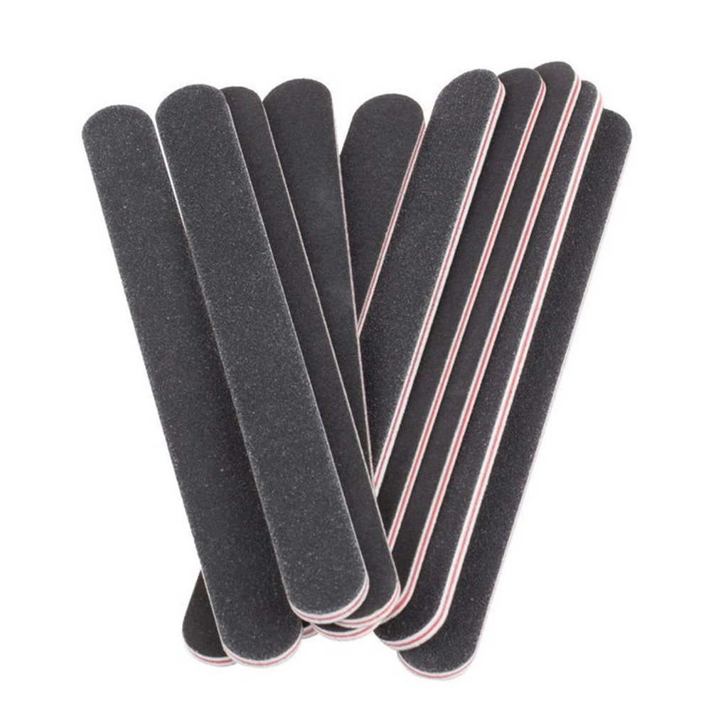 

10PCS Round Double-edged Nail Files Sanding Grit Nail Art Tips Manicure Tools