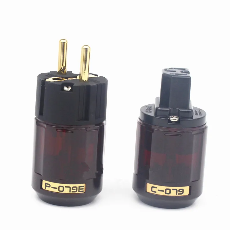 HiFi power cable hifi power line EU plug cord for amplifier dac preamplifier headphone amp Pure copper shield free shipping