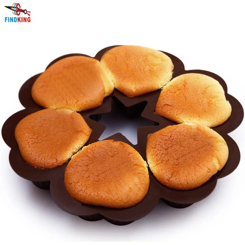 

FINDKING 25*25*4.5cm 136g DlY heart Shape Silicone Cake Mold Baking Tools Bakeware Maker Mold