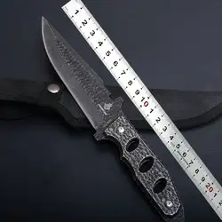 VOLTRON JL-09C фиксированным лезвием Ножи охотничьи ножи кемпинг выживания Ножи 58Hrc 5cr15mov Сталь, Сталь ручка с оболочкой, открытый