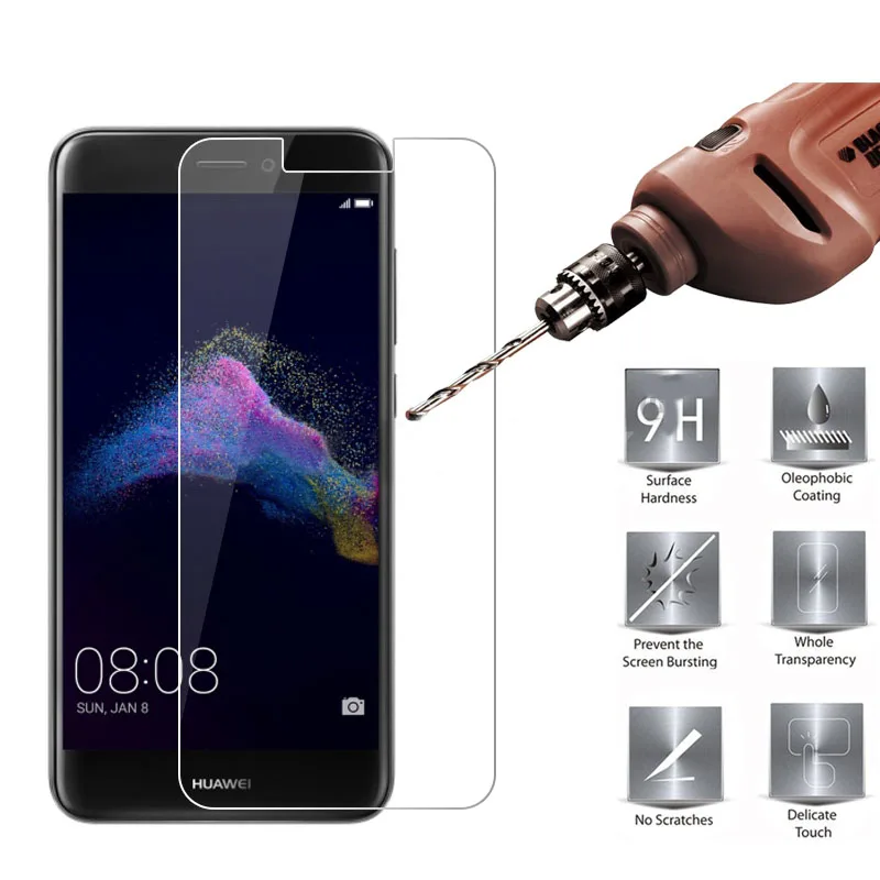 

MRGO Tempered Glass for Huawei P9 Lite 2017 Screen Protector 9H Phone Protective Film for Huawei P9 Lite 2017 Tempered Glass