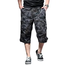 Летние мужские мешковатые военные камуфляжные шорты с несколькими карманами мужские камуфляжные дышащие свободные короткие спортивные штаны плюс размер 6XL A60106