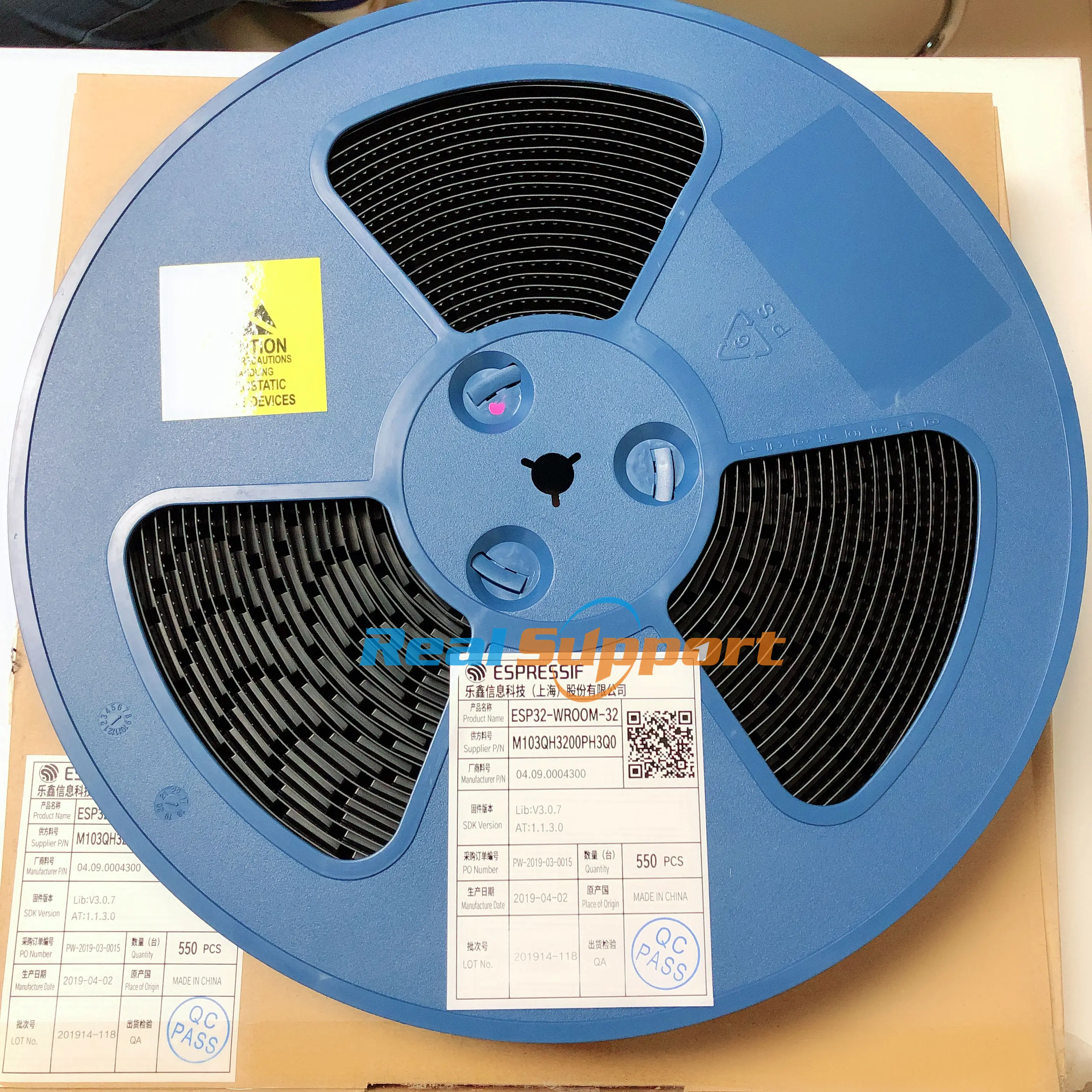 US $249.00 100PCS ESP32WROOM32 WiFi Bluetooth 42 Dual Core CPU MCU Low Power Bluetooth based on ESP32 chip 32Mbit flash Standard