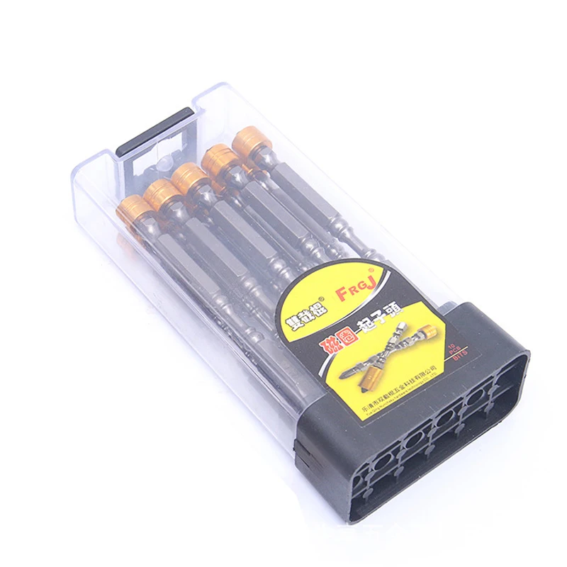 10pcs/set 1/4&quot 65/110mm Magnetic Screwdriver Bit Ph2 Phillips Screw Driver Bits Plasterboard Drywall Depth Stop | Инструменты