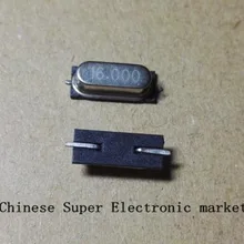 100 PCS smd HC-49S 16,000 МГц 16 МГц HC49S 16 M 20ppm 20pF Кварцевый резонатор с украшением в виде кристаллов