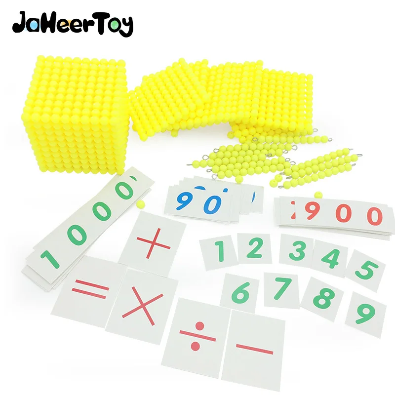 JaheerToy Montessori Early Childhood Educational font b Toy b font Decimal Banking Game Math Baby font