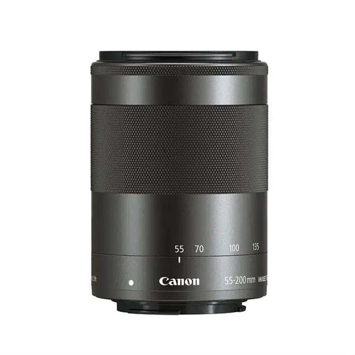 Для Canon EF-M 55-200mm f/4,5-6,3 IS STM подходит небольшой одноножный телеобъектив для камеры EOS M2 M3 M5 M10(без оригинальной упаковки коробки) черный/серебро