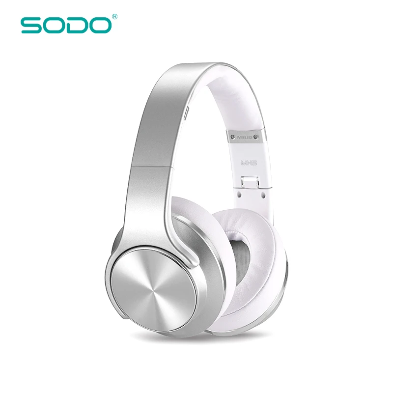Original SODO MH5 Comfortable Wireless Headphone NFC 2 in1 Twist-out Bluetooth Speaker Headphone with Microphone for PC & Mobile