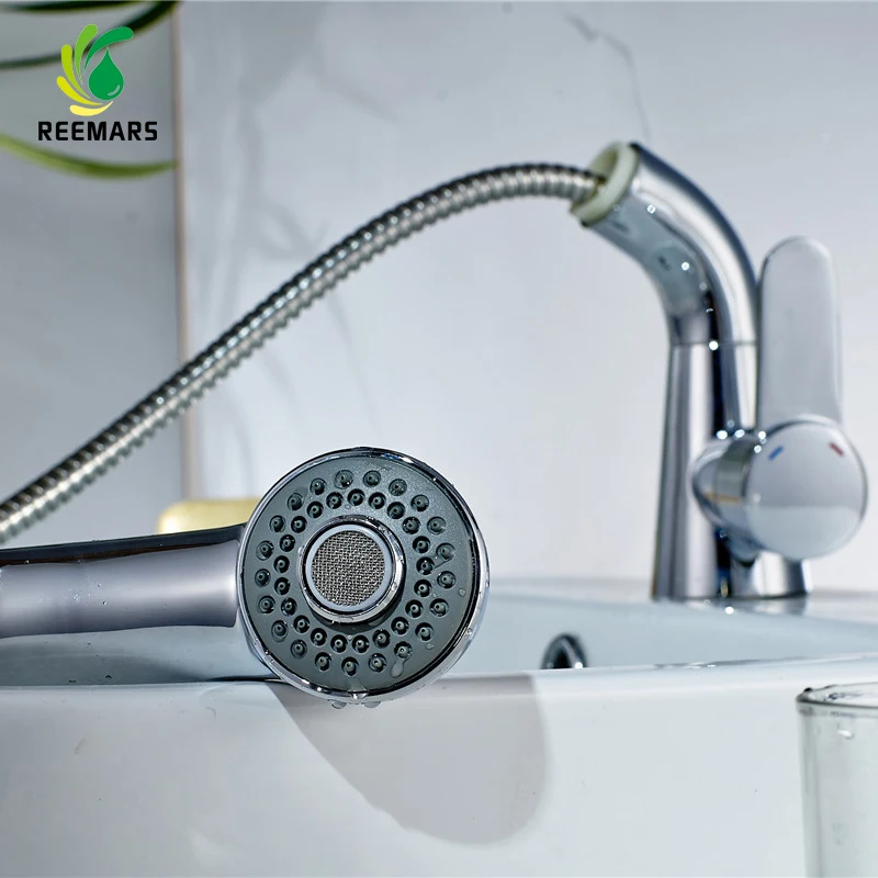 ï»¿Buy Full Copper Hot and Cold Drawing Basin Faucet Under the Basin Wash Basin Wash Head Faucet